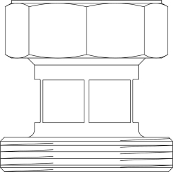 Picture of OVENTROP Übergangsstück von Verteiler DN 25 auf „Regumat“ DN 20, Set = 2 Stück, Art.Nr. : 1351654