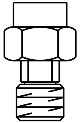 Picture of OVENTROP Übergangsstück mit drehbarer Überwurfmutter, Messing, Art.Nr. : 1111904