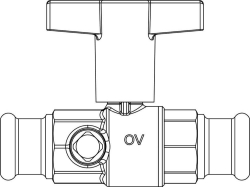 Picture of OVENTROP Trinkwasserkugelhahn „Optibal TW“ DN 15, Ø 15mm Pressanschluss, Art.Nr. : 4208852