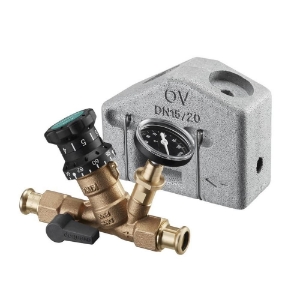 Bild von OVENTROP Thermostatventil „Aquastrom VT“ beiderseits Pressanschluss 15 mm, mit Isolierung, Art.Nr. : 4205752