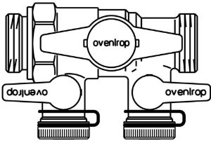 Bild von OVENTROP Befüll- und Spüleinrichtung „Regusol“ G 1 AG x G 1 AG, Art.Nr. : 1363051