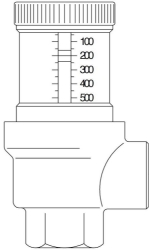 Picture of OVENTROP Differenzdruck-Überströmventil DN 20, PN10, mit dp-Anzeige, Art.Nr. : 1085206