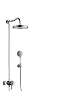 Picture of AXOR Montreux Showerpipe mit Thermostat und 1jet Kopfbrause, Art.Nr. 16570000