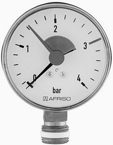 Bild von Hydrometer AFRISO Manometer 1/4" radial 4  bar, Art.Nr. : 63911