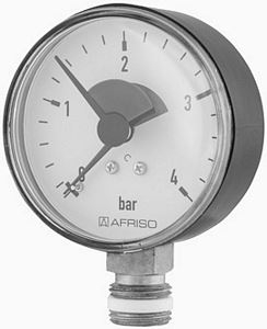 Bild von Hydrometer AFRISO Manometer 80 mm 0-1.0 bar, Art.Nr. : 63559