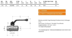 Picture of JRG Kugelhahn, DN 32 - Art.Nr. : 6020.480