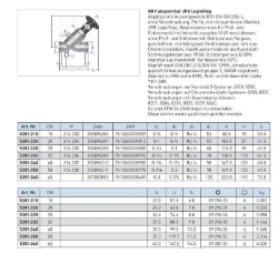 Bild von KRV absperrbar JRG LegioStop Abgänge mit Aussengewinde BR1 EN ISO 228-1, ohne Verschraubung, PN 16, DN32 - Art.Nr. : 5281.032