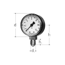 Picture of JRG Sanipex Manometer, GN (inch): 1∕4, Art.Nr. : 8107.080