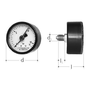 Picture of JRG Sanipex Manometer, GN (inch): 1∕4, Art.Nr. : 8109.080
