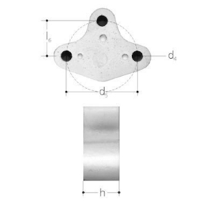 Bild von JRG Sanipex MT Distanzstück,  h  (mm) :20, Art.Nr. : 4610.090