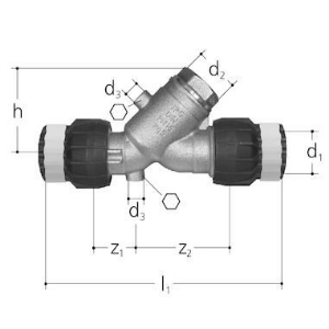 Bild von JRG Sanipex MT Rückflussverhinderer, PN 10,  d  (mm) :16, Art.Nr. : 1612.016