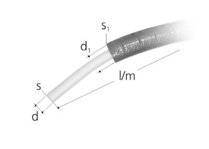 Bild von JRG Sanipex-Rohr, 10 mm isoliert d 16 mm, DN 12 mm, 50m, Art.Nr. : 5710.116
