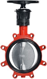 Bild von KSB Einklemm-Absperrklappe BOAX-S mit Getriebe  MR100 PN10 DN400, Art.Nr. : 42095058