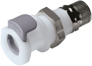 Bild von CPC Kupplungen 8mm PTF Non-Valved Panel Mount  Acetal (POM) Coupling Body - 25 Stk,  Art.Nr. : APC120M8