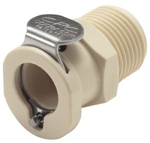 Bild von CPC Kupplungen 3/8 MBSPT Valved Polypropylene Coupling Body- 25 Stk,  Art.Nr. : PLCD1000612BSPT