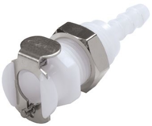 Picture of CPC Kupplungen 3/16 Hose Barb Non-Valved Panel Mount Acetal Coupling Body- 25 Stk,  Art.Nr. : PMC1603