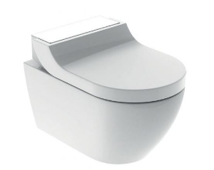 Picture of Geberit Schweiz - Dusch WC Komplettanlage GEBERIT AquaClean Tuma Comfort Art.: 146.290.SI.1 wandhängend Glas weiss mit CH Garantie