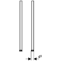 Bild von Geberit Duofix Fussverlängerungsset für Fussbodenaufbau 20–40 cm, Art.Nr. : 111.848.00.1