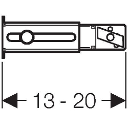 Bild von Geberit Duofix Set Fussbefestigung an Rückwand, Art.Nr. : 111.064.00.1