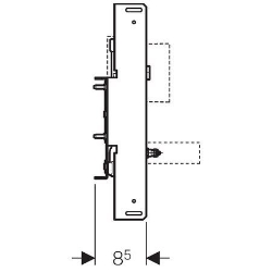 Bild von Geberit Duofix Traverse mit zwei Wasserzählerstrecken mit Unterputzabsperrventil JRG LegioStop®, Art.Nr. : 111.682.00.1