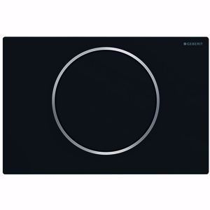 Bild von Geberit Sigma10 Betätigungsplatte schwarz matt lackiert / glanzverchromt, Art.Nr. : 115.758.14.5