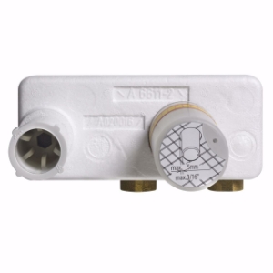 Bild von KWC Unterputz-Einheit Wand 2-Loch, roh, Auslauf fest, 1/2", KWC Steuerpatrone S 25, Art.Nr. : 39.193.400.931