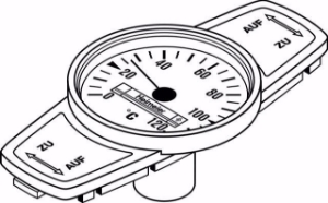 Bild von IMI Hydronic Engineering Thermometer für Globo H DN 10 - 32, rot, Art.Nr. : 0600-00.380