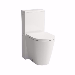 Picture of Laufen KARTELL BY LAUFEN - Stand-WC 'rimless' für aufgesetzten Spülkasten, Tiefspüler, ohne Spülrand, 660 x 370 x 440, 020, schwarz, Art.Nr. : H8243370200001