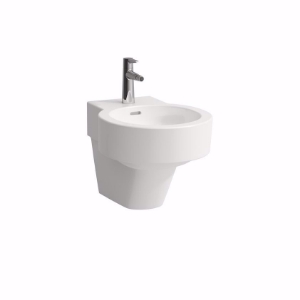 Bild von Laufen VAL - Wand-Bidet VAL 53X39 WEISS, 000 weiss, 1 Hahnloch, 530 x 390 x 360, Art.Nr. : H8302810003021