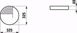 Picture of Laufen VAL - Ablageschale, rund, 757 weiss matt, 325 x 325 x 60, Art.Nr. : H8702817570001