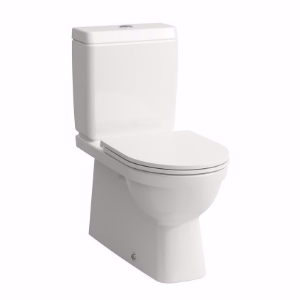 Bild von Laufen MODERNA R - Stand-WC 'rimless' für aufgesetzten Spülkasten, Tiefspüler, ohne Spülrand, Abgang waagerecht/senkrecht, 400 LCC-weiss, 700 x 360 x 420, Art.Nr. : H8245424000001