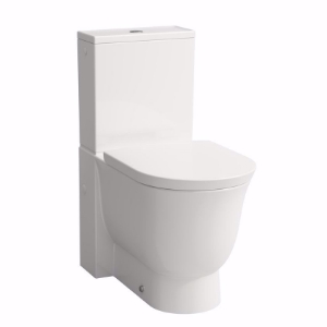 Picture of Laufen THE NEW CLASSIC - Stand-WC für aufgesetzten Spülkasten, Tiefspüler, spülrandlos, Abgang waagerecht oder senkrecht, 400 LCC-weiss, 700 x 370 x 440, Art.Nr. : H8248584000001