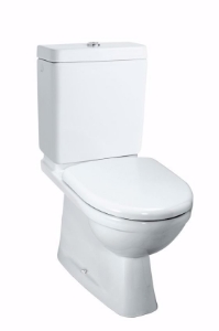 Bild von Laufen MODERNA R - Stand-WC für Spülkasten, Tiefspüler, mit Spülrand, Abgang S25 verdeckt, 000 weiss, 670 x 360 x 400, Art.Nr. : H8235420000001