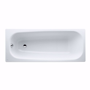 Bild von Laufen MODERNA PLUS - Badewanne, Einbauversion, Stahl-Email 3,5 mm, 000 weiss, mit Schallschutz, 1600 x 395 x 700, Art.Nr. : H2251400000411