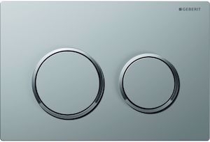 Picture of Geberit Omega20 Betätigungsplatte mattchrom-lackiert / glanzverchromt, Art.Nr.: 115.085.JQ.1