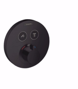 Bild von Hansgrohe ShowerSelect S Thermostat Unterputz für 2 Verbraucher, Mattschwarz , Art.Nr. : 15743670