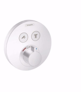 Bild von Hansgrohe ShowerSelect S Thermostat Unterputz für 2 Verbraucher, Mattweiß , Art.Nr. : 15743700