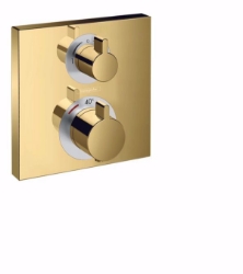 Bild von Hansgrohe Ecostat Square Thermostat Unterputz für 2 Verbraucher, polished gold-optic , Art.Nr. : 15714990