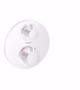 Bild von Hansgrohe Ecostat S Thermostat Unterputz für 2 Verbraucher, Mattweiß , Art.Nr. : 15758700