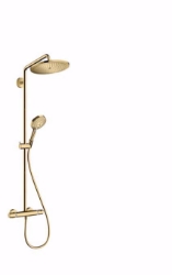 Bild von Hansgrohe Croma Select S Showerpipe 280 1jet mit Ecostat Comfort Thermostat, polished gold-optic , Art.Nr. : 26890990