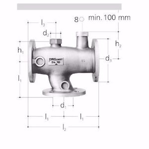 Bild von GF-JRG JRGUMAT Thermomischer, Flansch DN65 / 48 °C , Art.Nr. : 3410.606