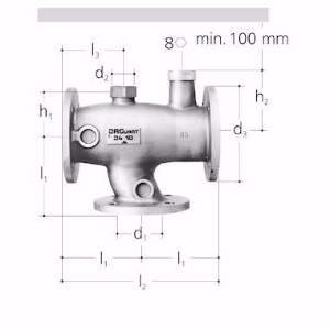 Bild von GF-JRG JRGUMAT Thermomischer, Flansch DN80 / 40 °C , Art.Nr. : 3410.805