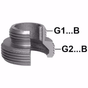 Bild von +GF+ 373 Einschraubteil, flach dichtend, G1...B ″: 3/4, Art.Nr.: 770373205
