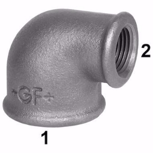 Picture of GF-JRG Winkel 90°, reduziert, Nr. 90 2" 1" schwarz , Art.Nr. : 770090128