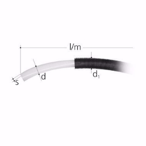 Bild von GF-JRG SANIPEX Rohr weiss in Ringen mit Schutzrohr 16 mm 50 m , Art.Nr. : 5706.016