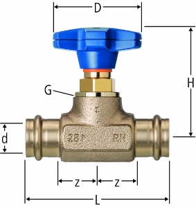 Bild von Nussbaum 82204 Optipress-Aquaplus-Geradsitzventil, Grösse: 22, Art.Nr. 82204.24