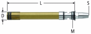 Bild von Nussbaum  40072 Einsatz zu Gartenventilen frostsicher mit Steckschlüssel, Grösse: 100, Art.Nr. 40072.70