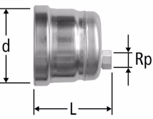 Bild von Nussbaum  80026 Optipress-Aquaplus-Verschlusskappe mit Innengewinde exzentrisch, Grösse: 64, Art.Nr. 80026.70