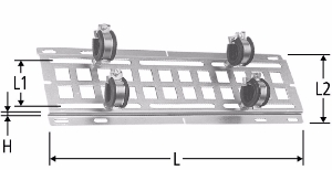 Bild von Nussbaum  86028 Halteplatte zu Verteilern, Grösse: DN 20 (¾), Art.Nr. 86028.21