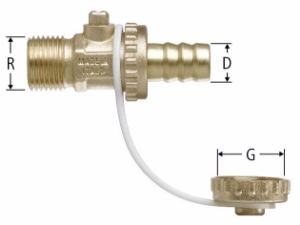 Bild von Nussbaum  81048 Entlüftungsventil zu Optipress-Aquaplus-Verschlussgarnitur, Grösse: ½, Art.Nr. 81048.90